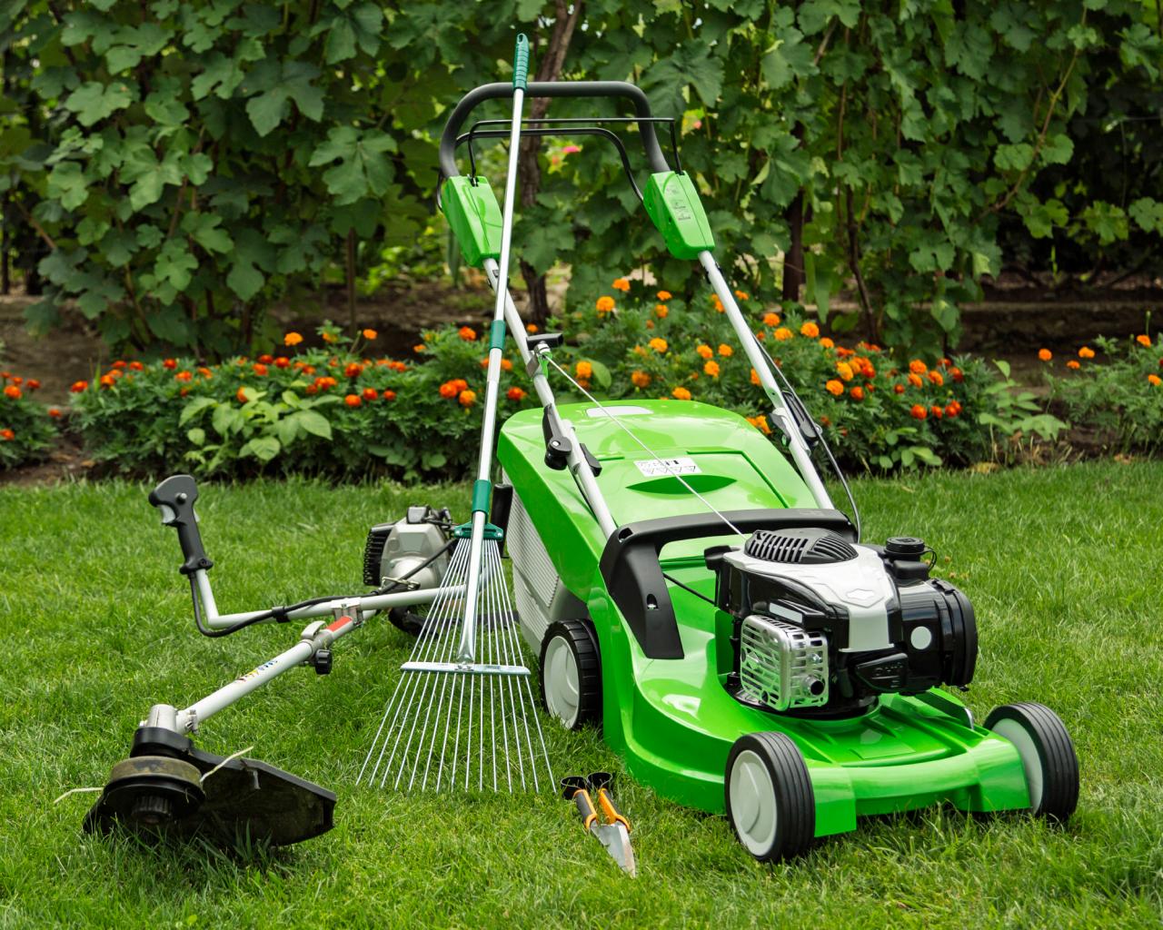 equipment for lawn maintenance